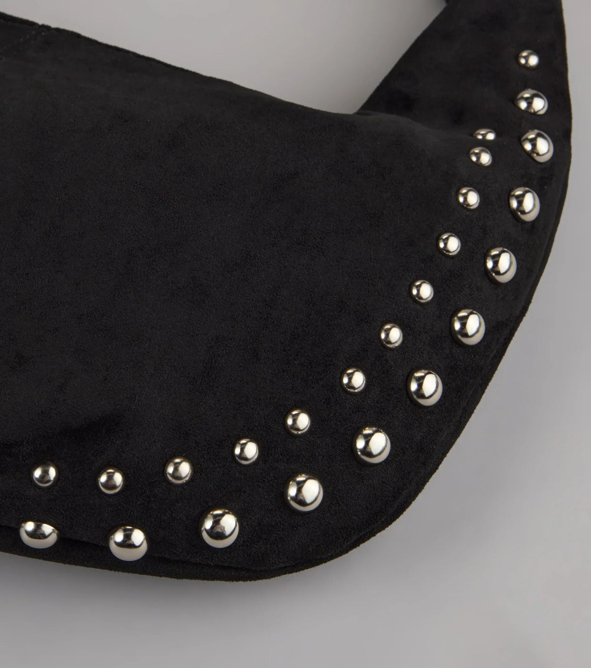 Studded And Stunning Suede Shoulder Bag