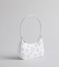 Polished Blooms Flower Pearl Shoulder Bag
