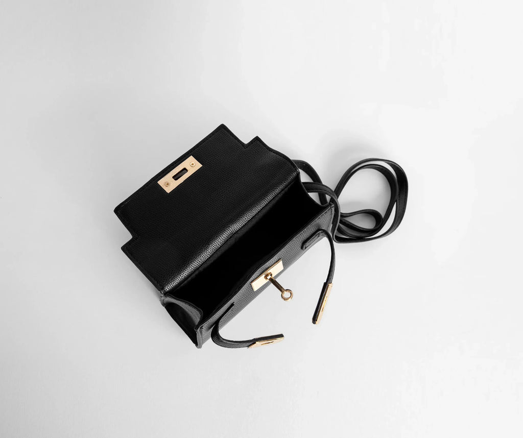 Saffiano Turnlock Top Handle Bag