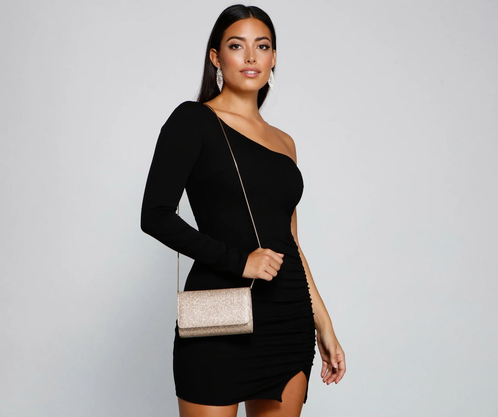 Keep It Lurex Box Clutch