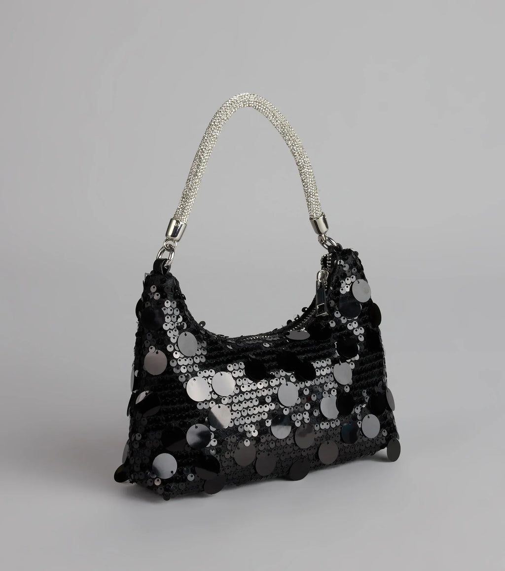 Disco Dreams Sequin Shoulder Bag
