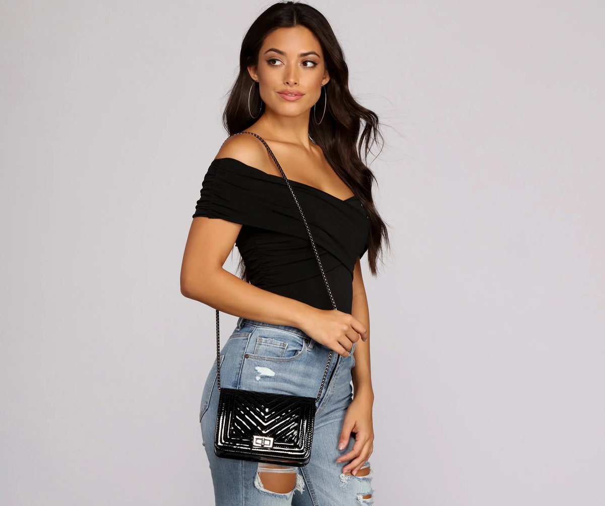 Quilted Crossbody Edgy Purse