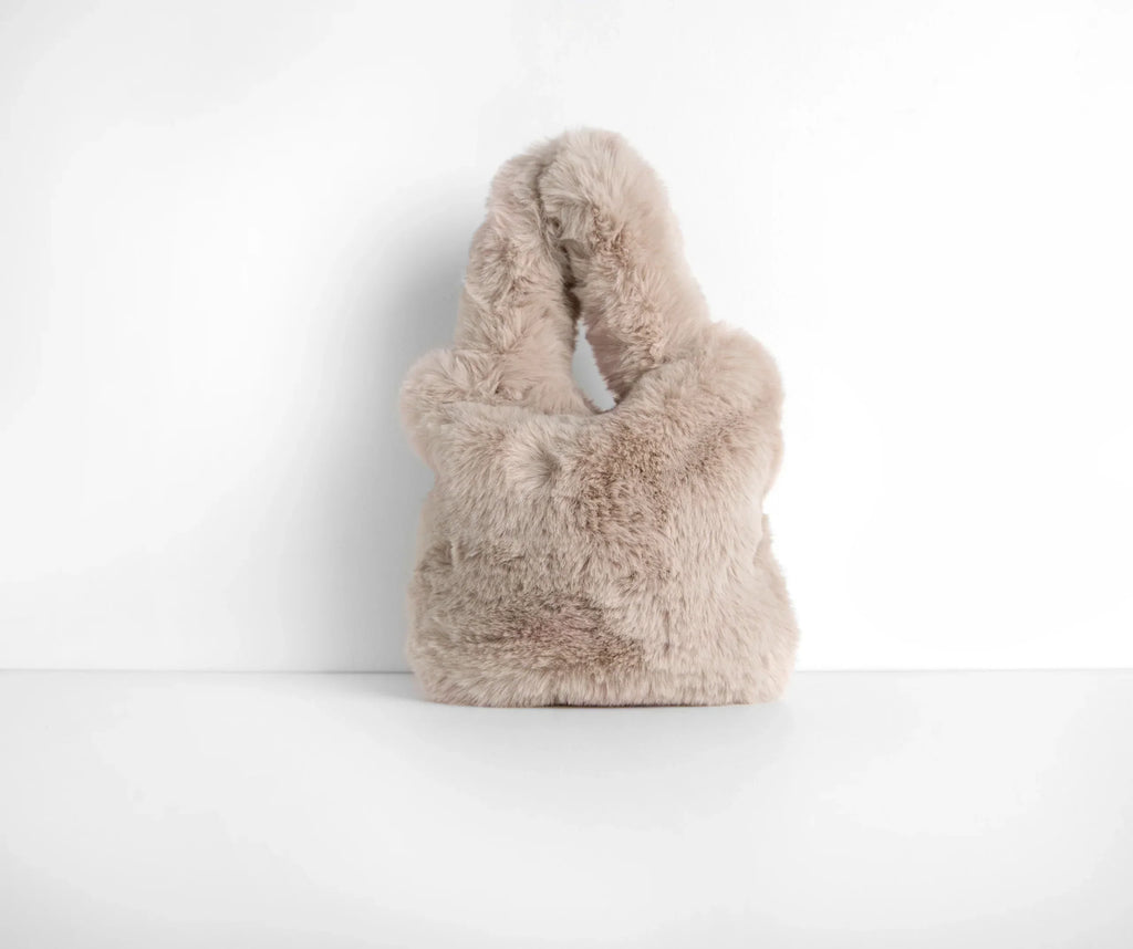 Faux Fur Mini Tote