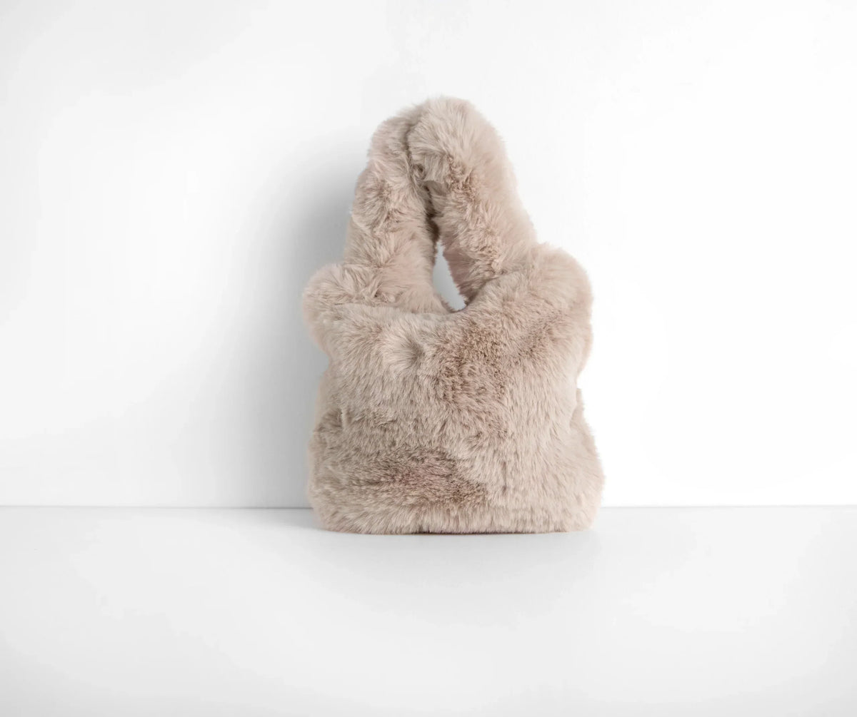 Faux Fur Mini Tote