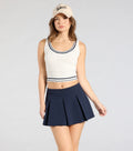 Striped And Stylish Knit Tank Top