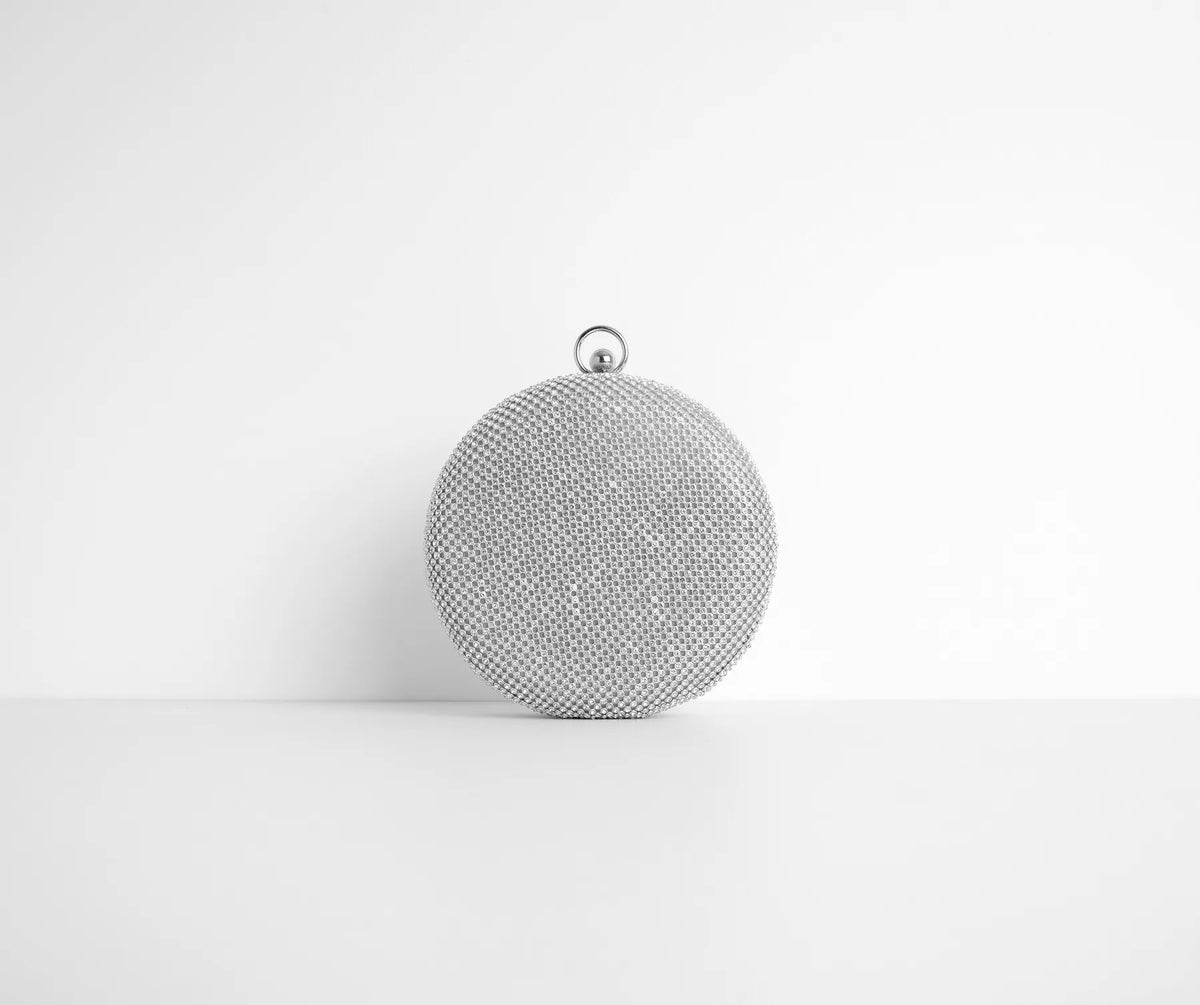 Round And Round Rhinestone Purse