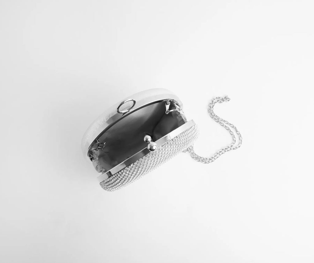 Round And Round Rhinestone Purse