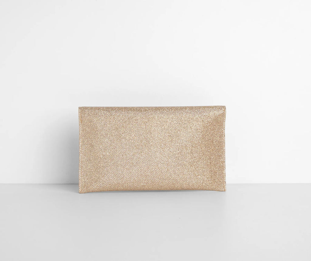 High Expectations Glitter Clutch