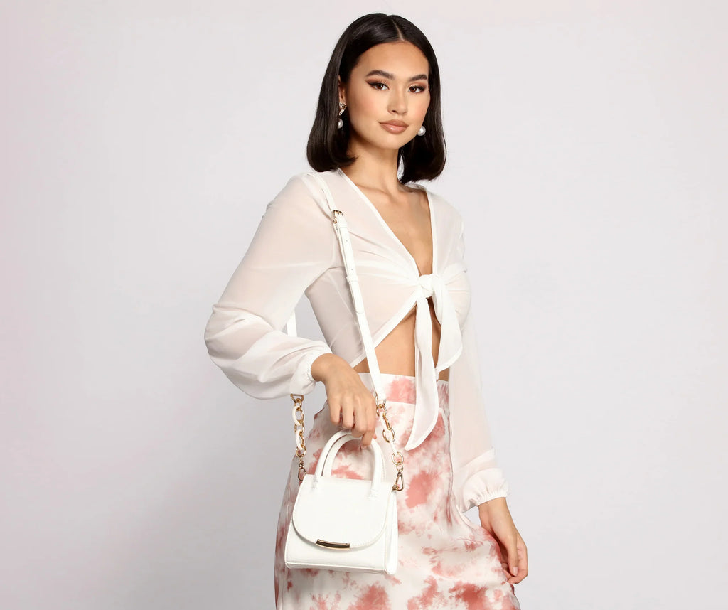 Luxe Moment Mini Croc Purse