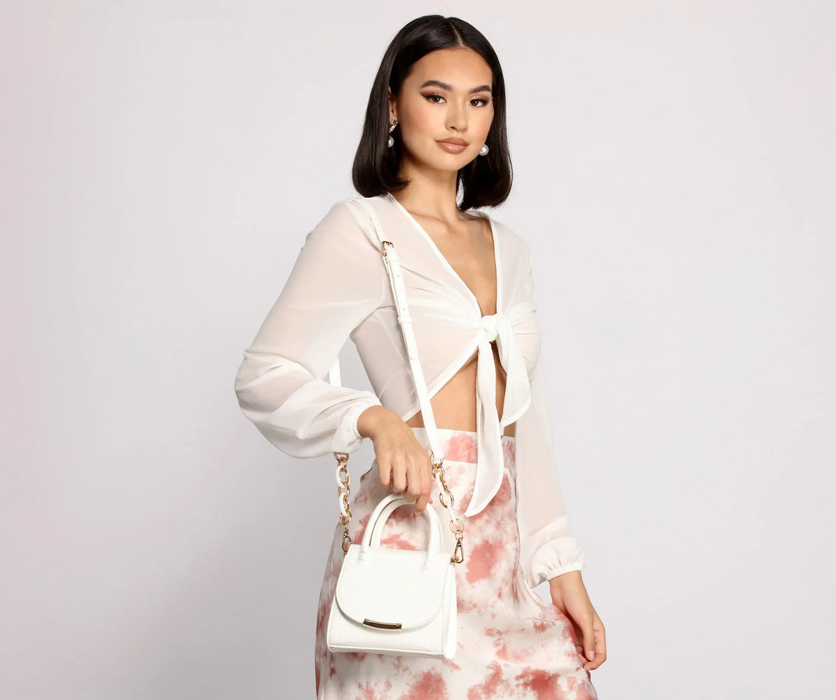 Luxe Moment Mini Croc Purse