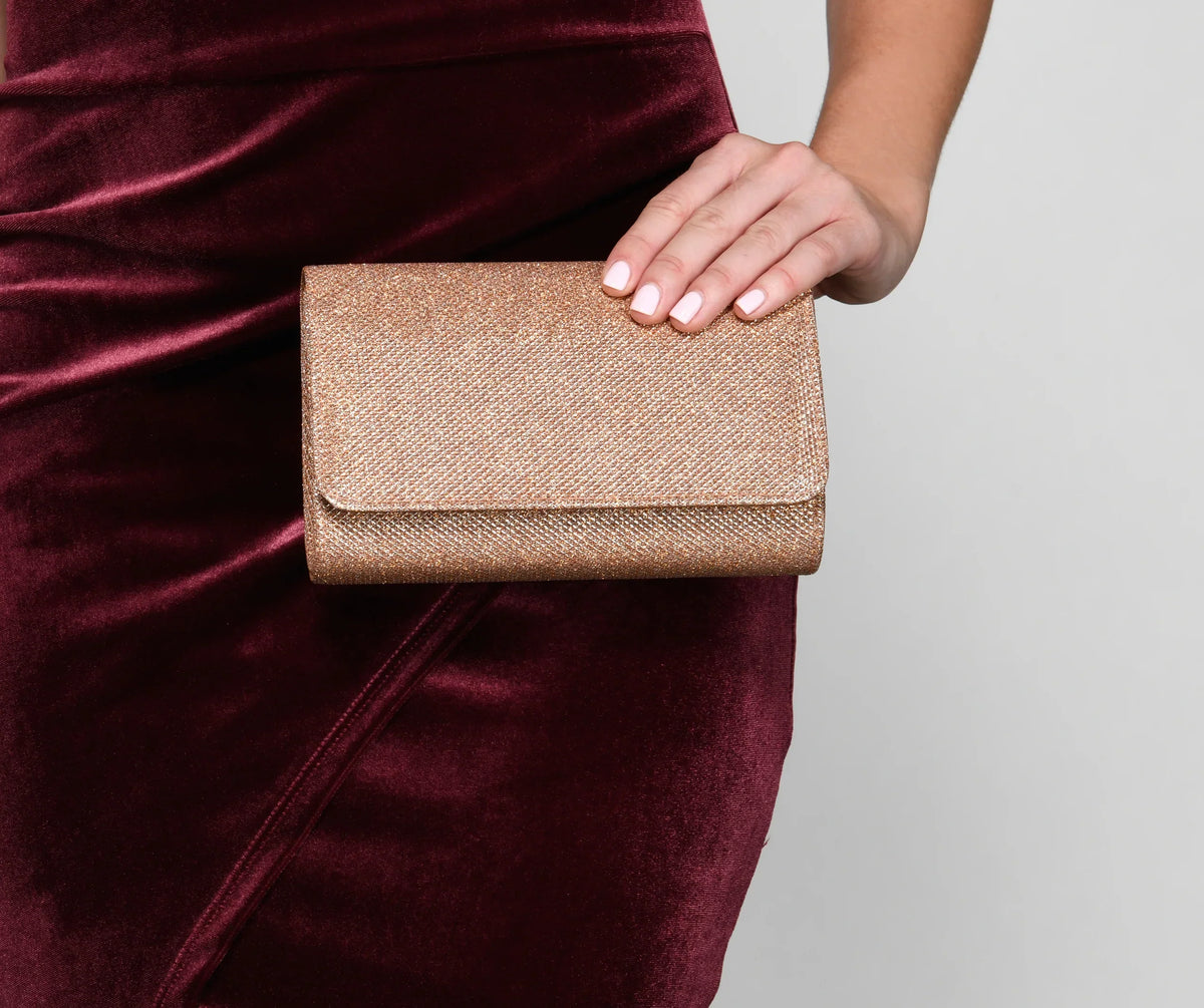 Keep It Lurex Box Clutch